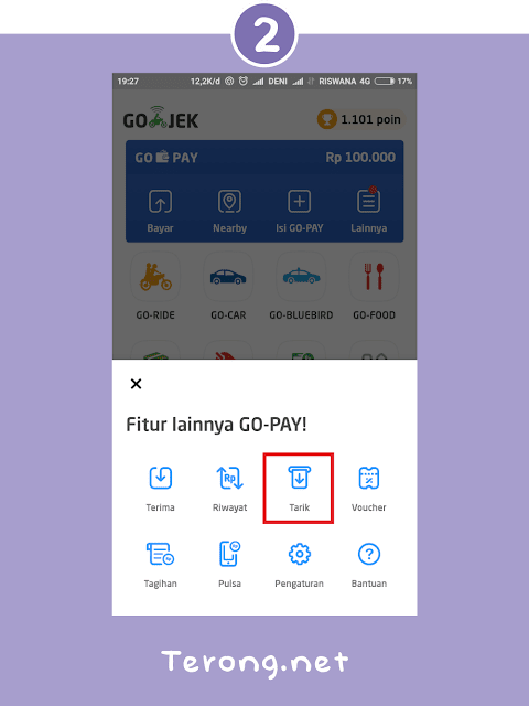 cara Menarik saldo Gopay ke bank