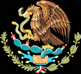 EAGLE AND SNAKE MEXICAN FLAG EMBLEM