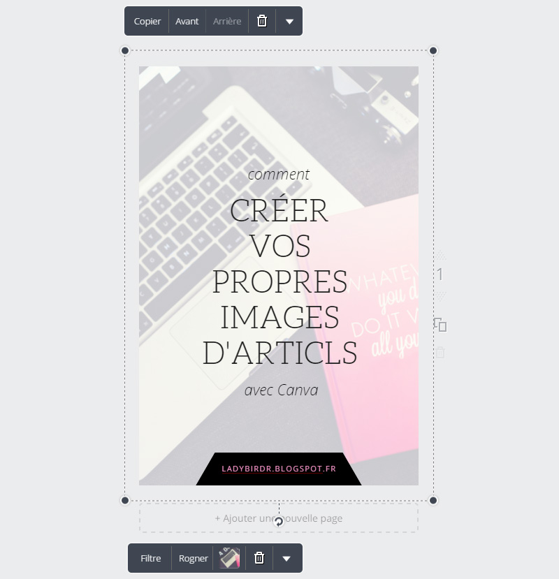 Créer des images pour vos articles avec Canva . Lady Bird Red || http://ladybirdr.blogspot.fr/ Créer des images pour vos articles avec Canva