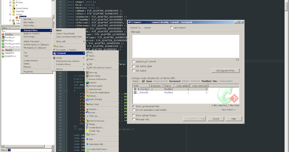 Vin's World Notepad++ Git Integration**
