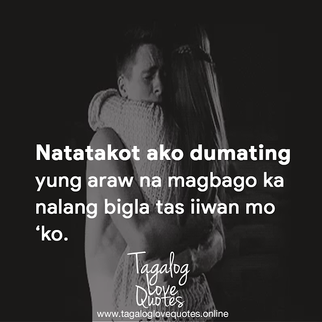 Natatakot ako dumating 