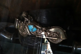 turquoise motorcycle buckle by alex streeter