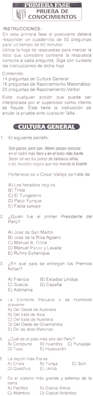 EXAMEN ADMISIÓN UCV UNIVERSIDAD CESAR VALLEJO 2023 SOLUCIONARIO PDF