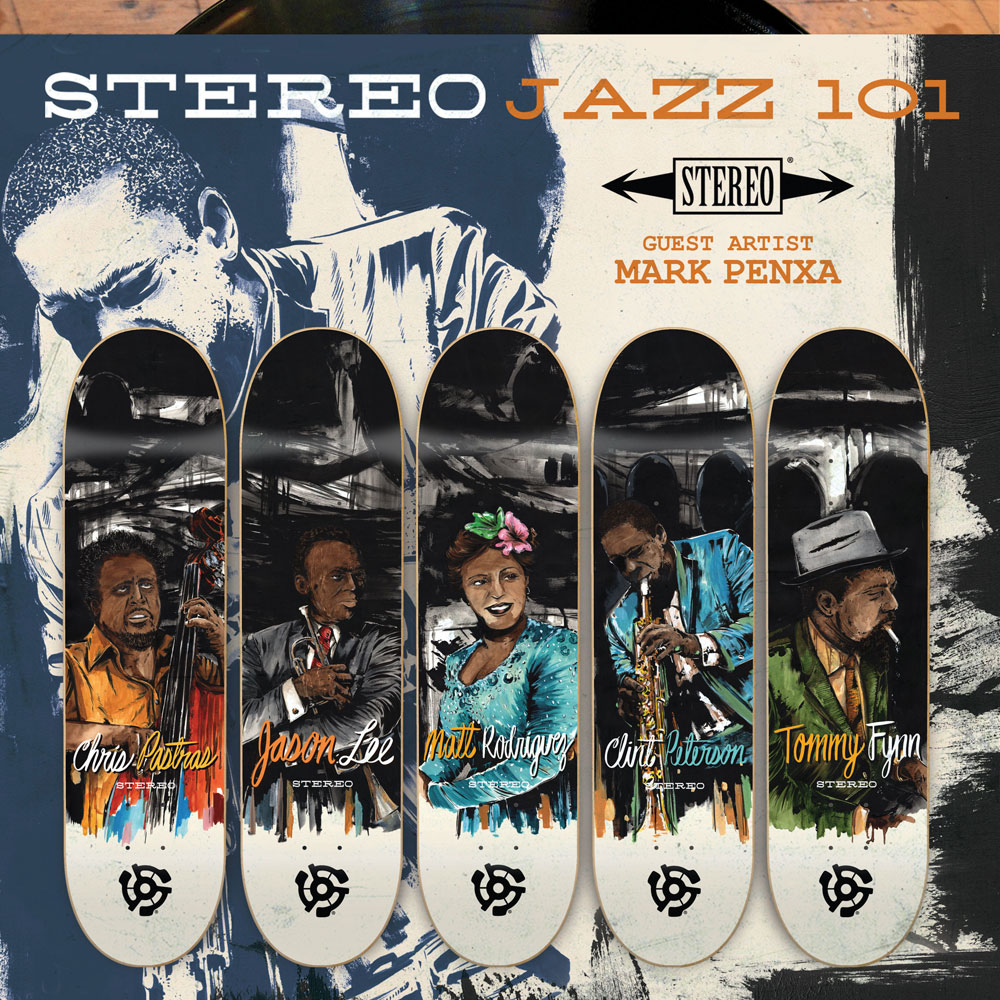 aluminium Se igennem Krage Street Skate Kings: Stereo Skateboards Jazz 101 Skateboarding Decks by Mark  Penxa