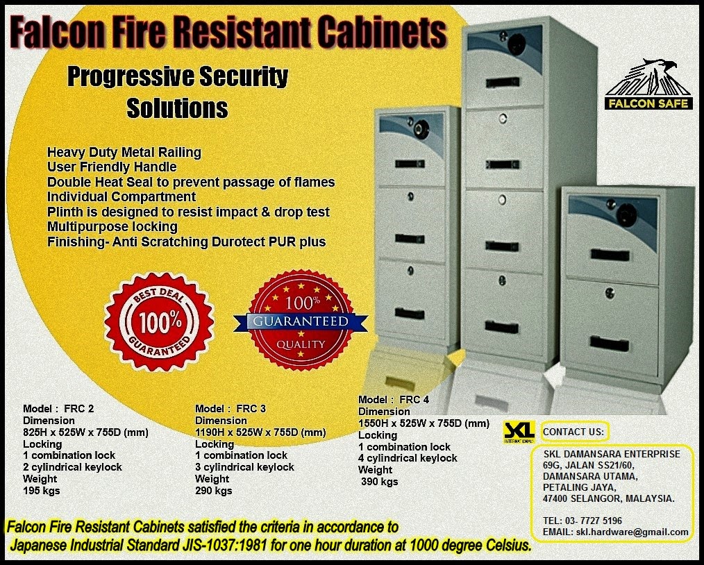 Skl Diy Uptown Falcon Heavy Duty Fire Resistant Safe Cabinets