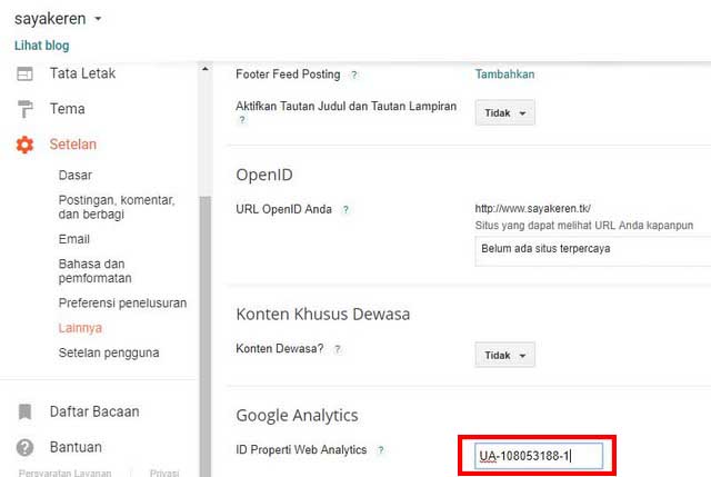 Cara Mendaftarkan Blog ke Google Analytics dan Mengintegrasikannya Google analytics ialah salah satu tools produk google berbasis web base yang dipakai u Cara Mendaftarkan Blog ke Google Analytics dan Mengintegrasikannya