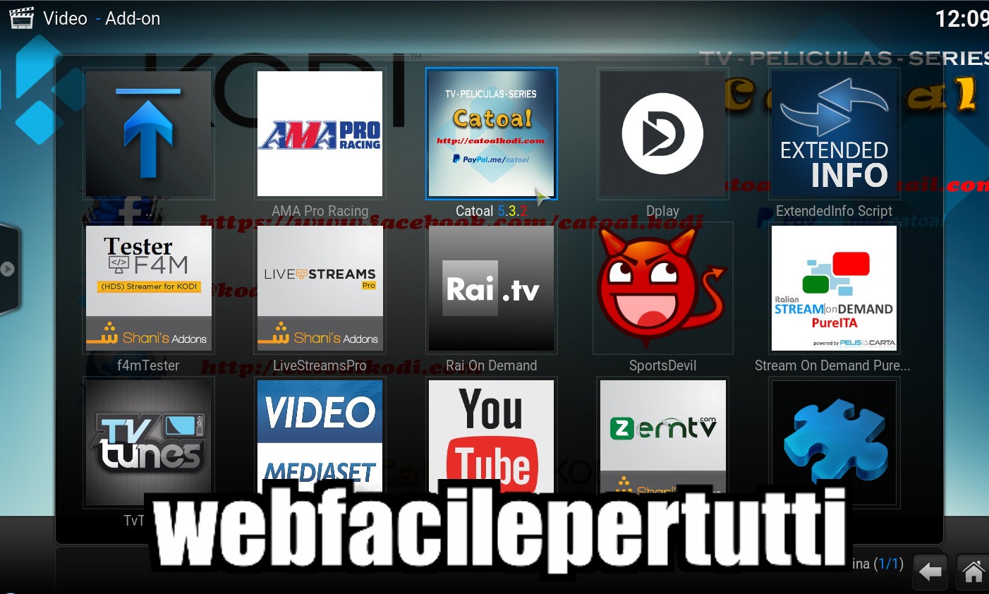 Catoal Add On Kodi IPTV , Sport, Cinema , Serie TV Spagnoli e Canali Tv Italiani Web facile Catoal Add On Kodi IPTV , Sport, Cinema , Serie TV Spagnoli e Canali Tv Italiani Web facile