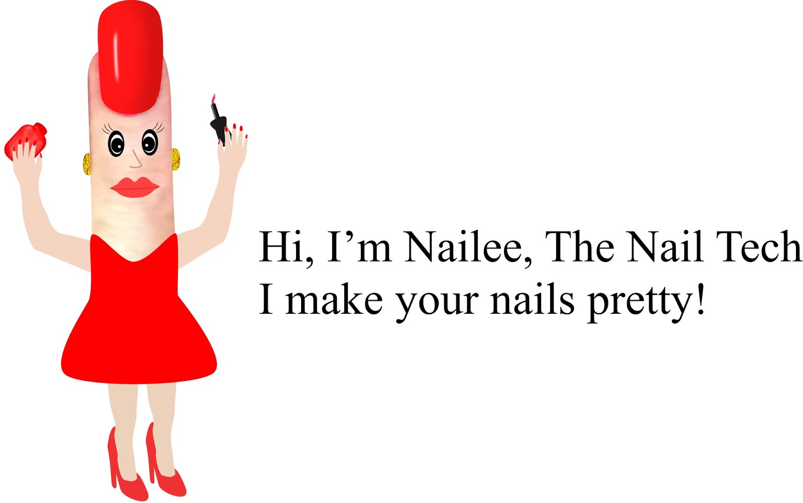 cute nail art nail tech technician funny salon acrylic gel nails manicure  cosmetology cosmetologist