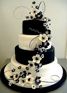 new year 2016 cakes black and white 