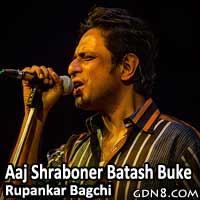 Aaj Shraboner Batash Buke Lyrics (আজ শ্রাবনের বাতাস বুকে) By Rupankar Bagchi