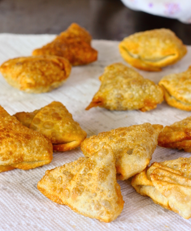 Blessings From My Kitchen Beef samosas with green chutney