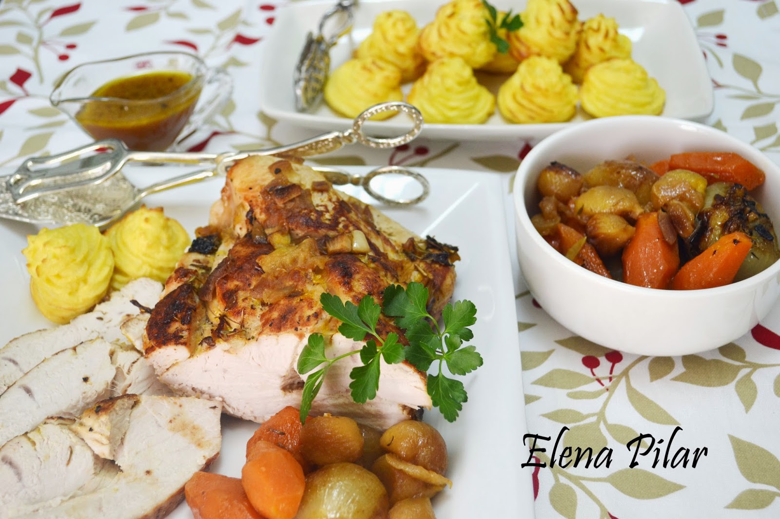 Pechuga De Pavo Al Horno Con Verduras Pechuga de pavo al horno con patatas duquesa