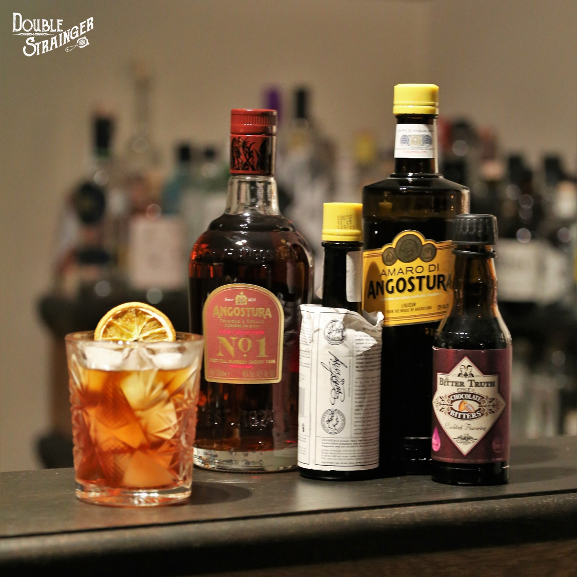Double Strainger OFW Angostura N°1 Old Fashioned