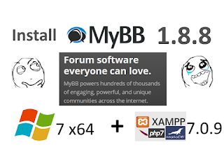 Install MyBB 1.8.8 on windows 7 localhost ( XAMPP 7.0.9 with PHP7 )