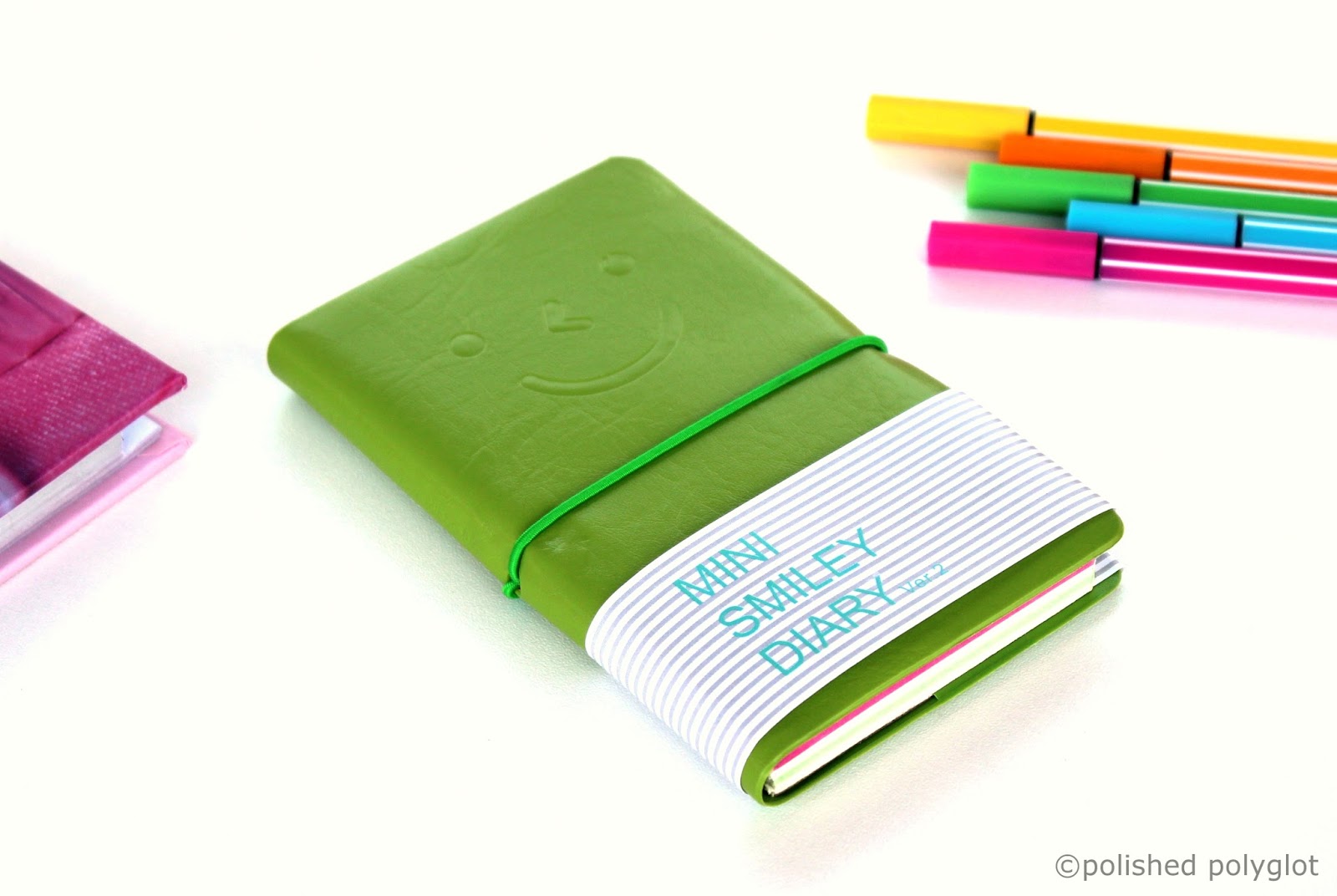 Stationary Mini Smiley Diary / Polished Polyglot