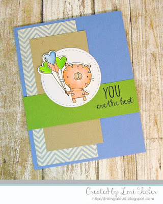 You Are the Best card-designed by Lori Tecler/Inking Aloud-stamps and dies from Reverse Confetti
