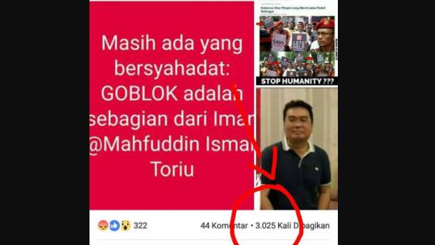 Facebooker Plesetkan Kalimat Syahadat dan Hadist Terancam 6 Tahun Penjara Facebooker Plesetkan Kalimat Syahadat dan Hadist Terancam 6 Tahun Penjara