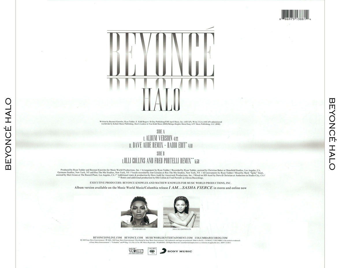 Halo (Single) - Beyonce | BookletLandia.it