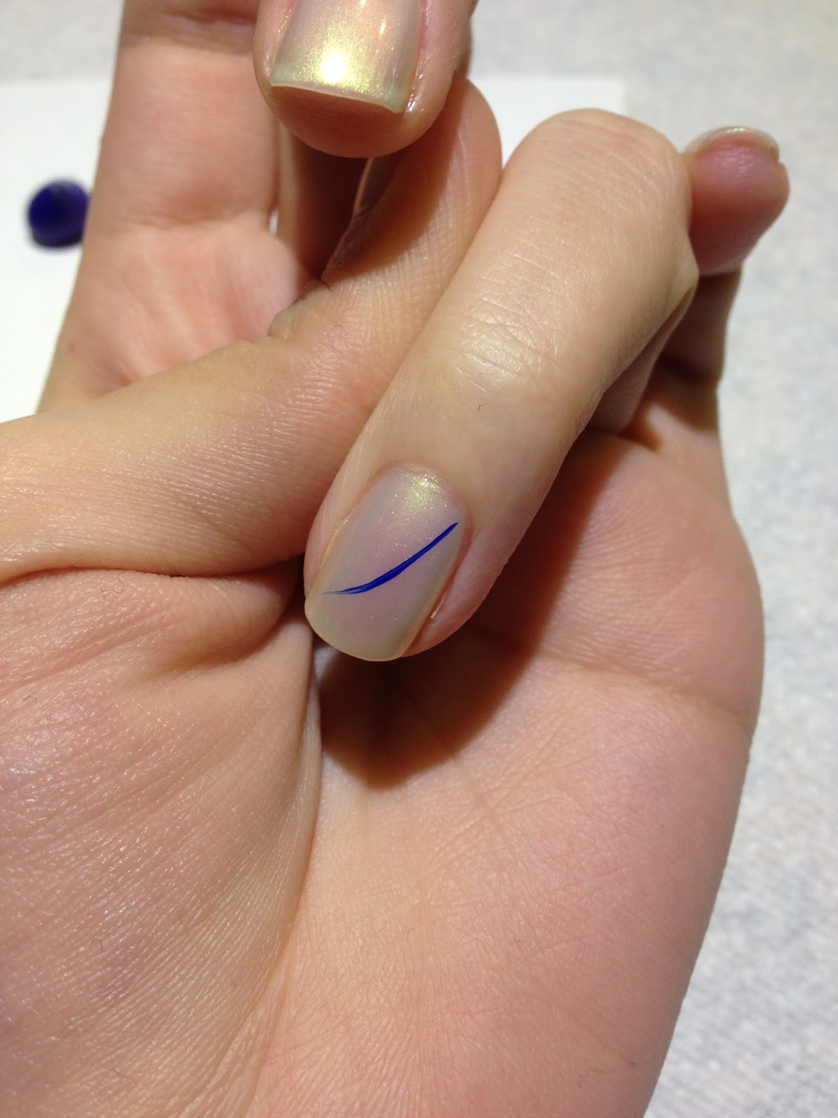 Nailing It Down!: Blue Feather Nails -- My Graduation Nails!!