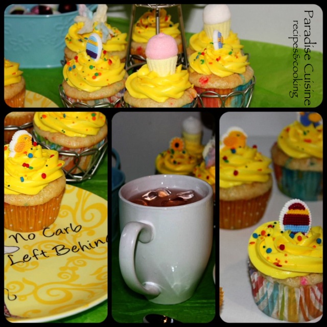 ParadiseCuisine , Recipes &Cooking Funfetti cupcakes with Lemon Cream