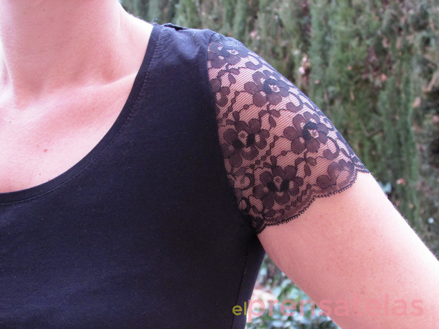 DIY Camiseta mangas encaje