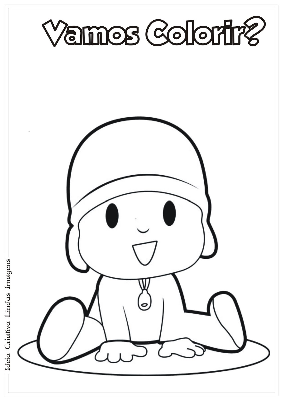 Desenho do Pocoyo para colorir