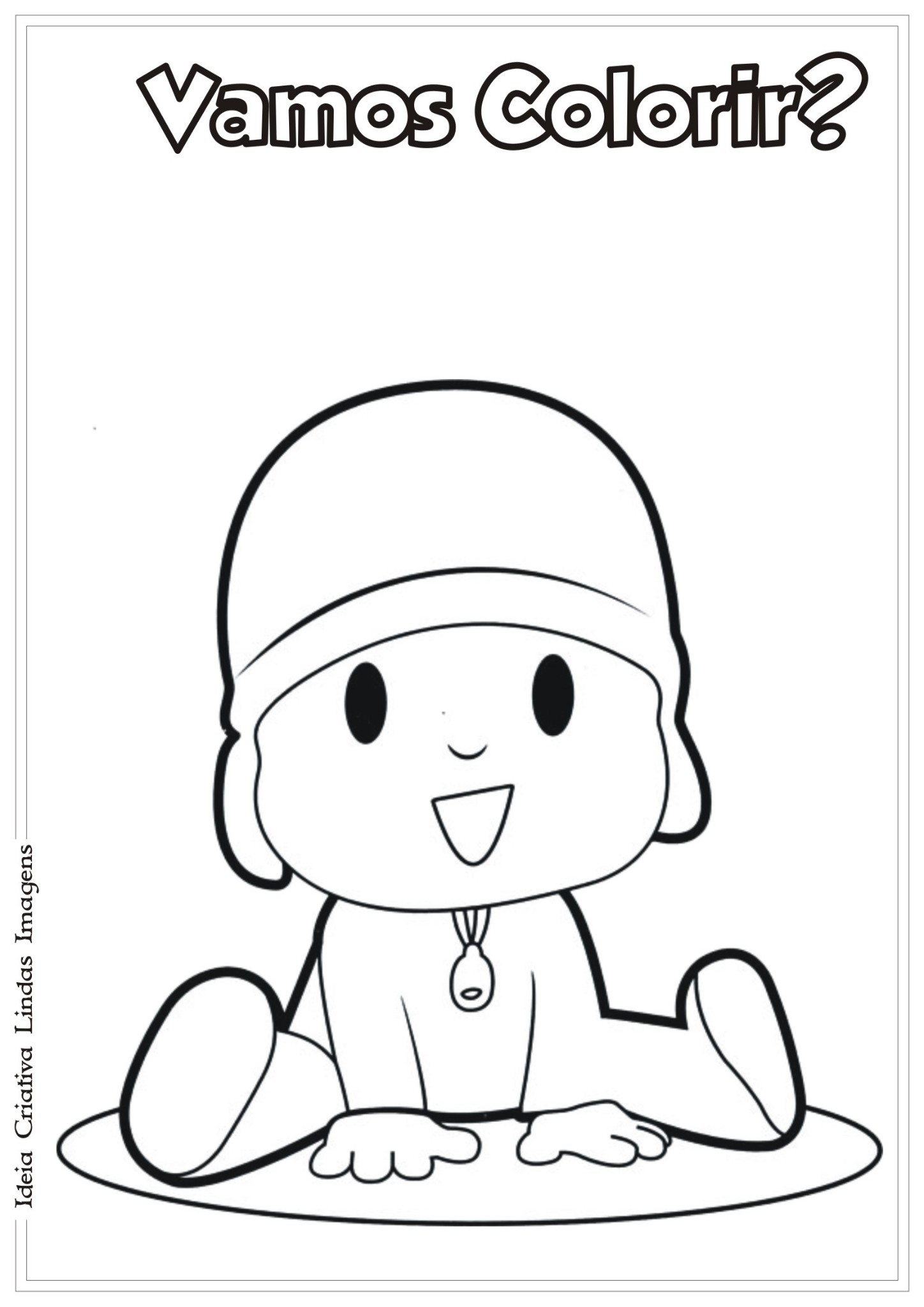 Como desenhar o Pocoyo 