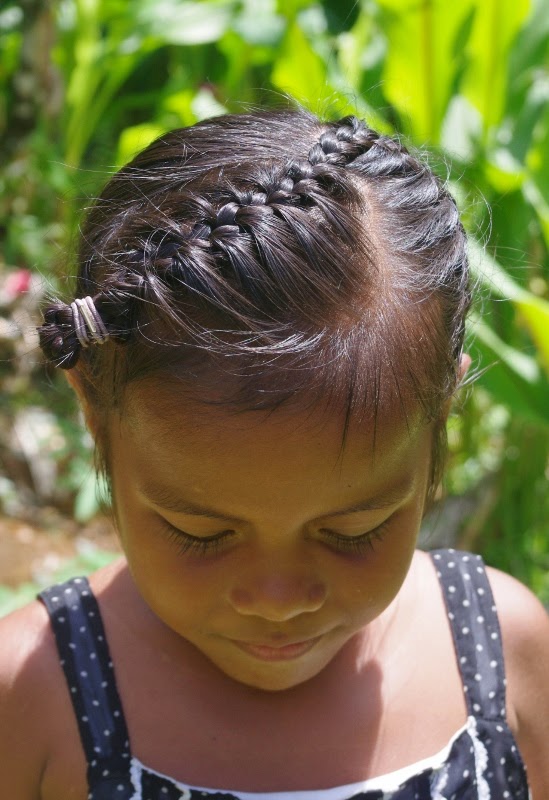 Braids And Hairstyles For Super Long Hair Micronesian Girl~ Opposite French Braids