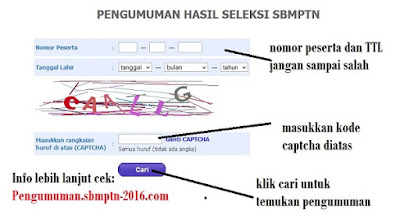 pengumuman sbmptn 2016 cara melihat pengumuman sbmptn 2016 cara melihat