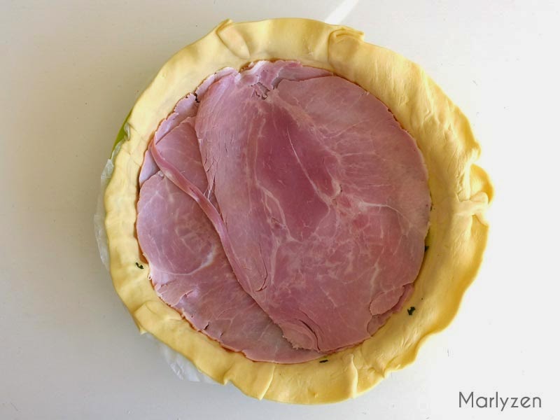 Couche de jambon.