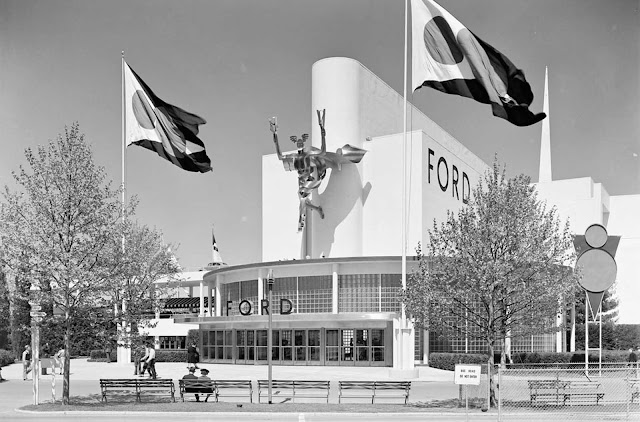 Ford Motor Building entrance, May 12, 1939.