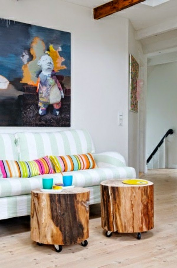 Tree trunk table &#8211; super original designs!