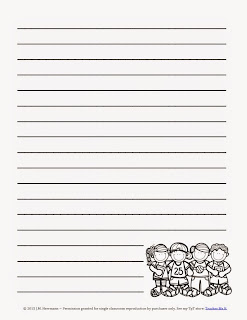  FREE Kid Themed Writing Paper 