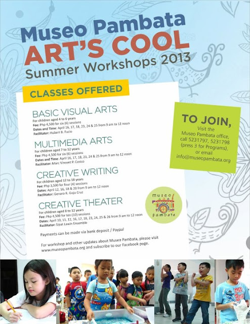 Summer Workshop, lessons, Activities, For Kids In Metro Manila 2013