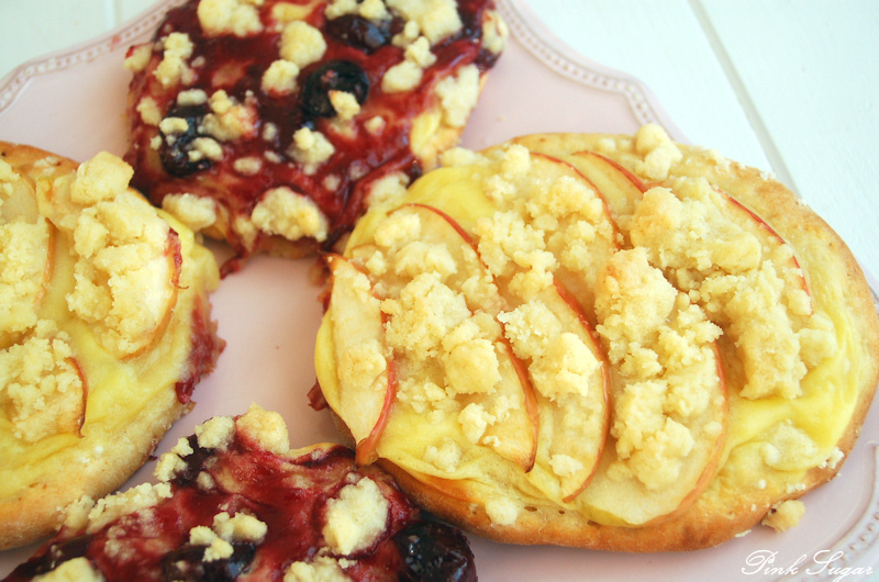 Kessy&amp;#39;s Pink Sugar: Streuseltaler - leckere Teilchen mit Äpfeln und ...