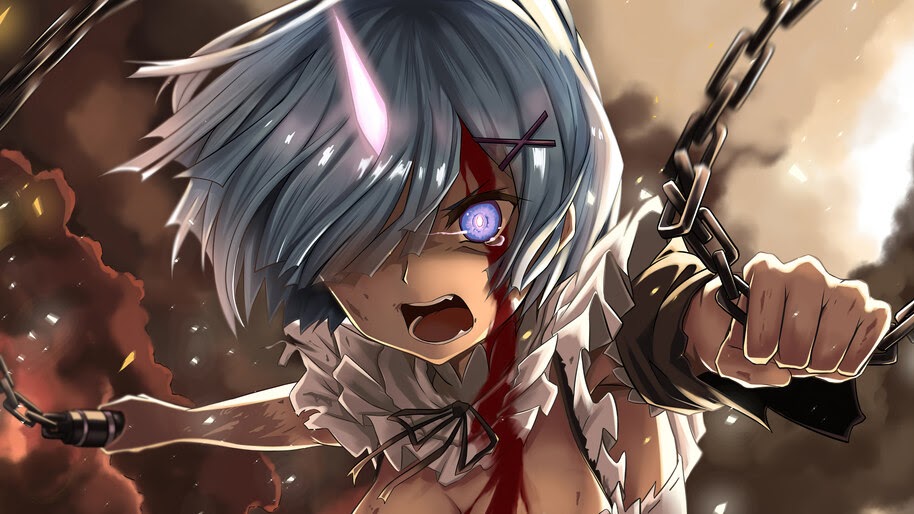 Rem, Re:Zero, Anime, Girl, 4K, #4.2785