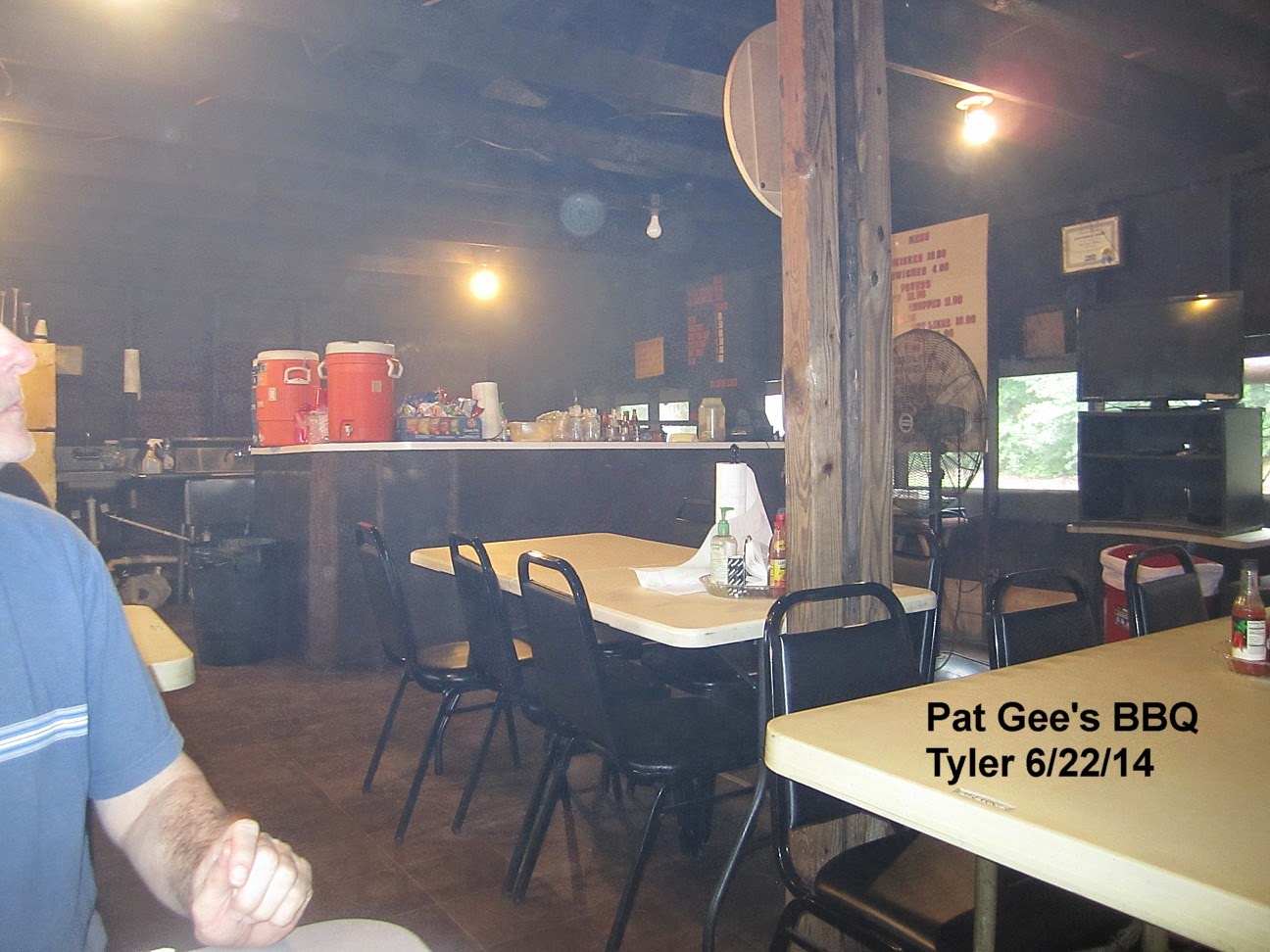 Don O.'s Texas BBQ blog Pat Gee's BBQ, near Tyler , Texas 6/22/14