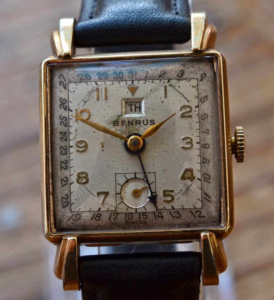 アンティーク BENRUS(ベンラス) 10金GP DAY/DATA 機械式手巻き腕時計アンティーク時計 | RIP CORD Vintage