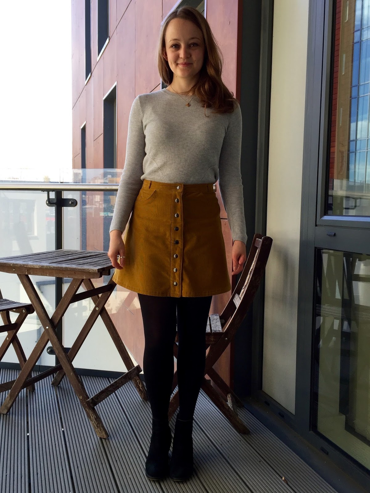 Diary of a Chain Stitcher : Honey Mustard Corduroy Rosari Skirt