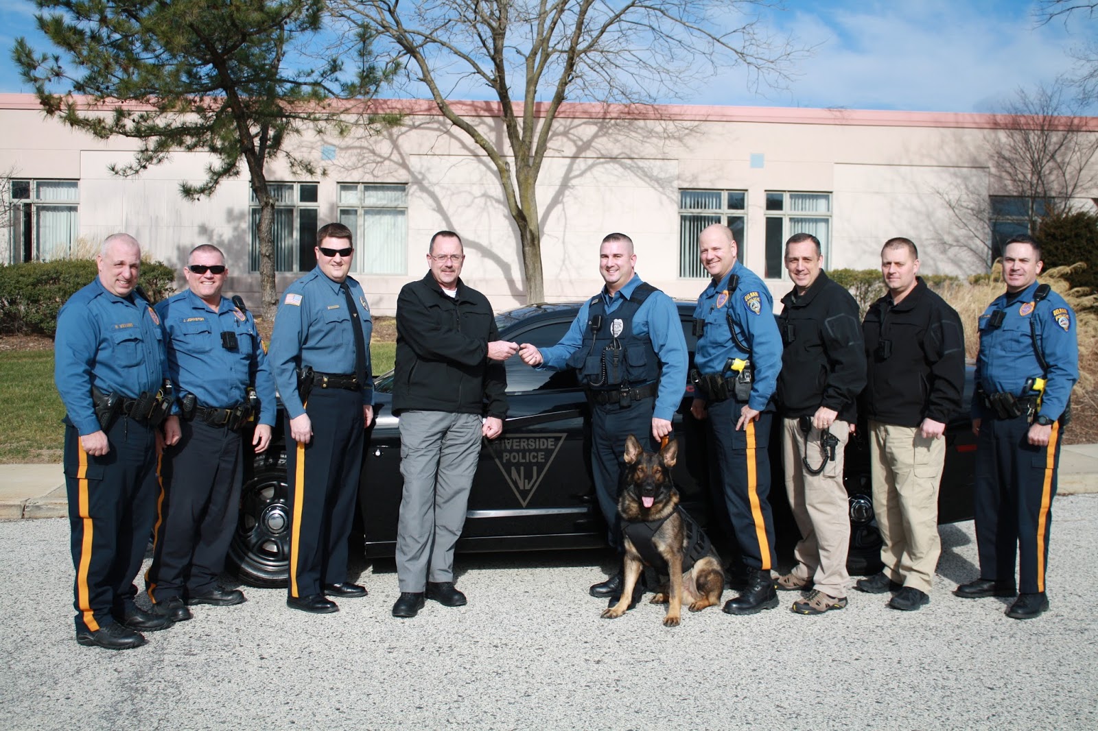 Delran Township Police Department Dodge Charger donated to Riverside