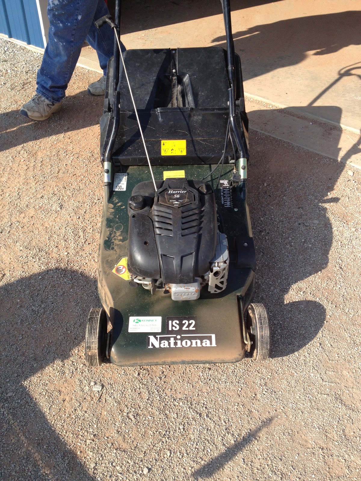 Smart Turf A Rotary Mower with a Roller for Setting Patterns