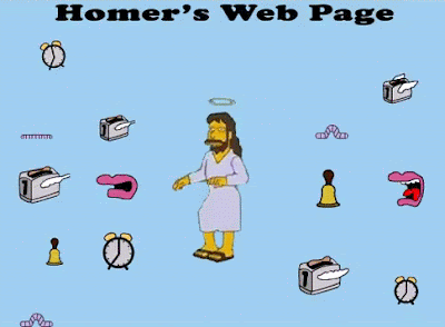 Homers Web Page Jesus lustig