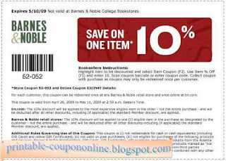 Free Printable Barnes & Noble Coupons Free Printable Barnes & Noble Coupons