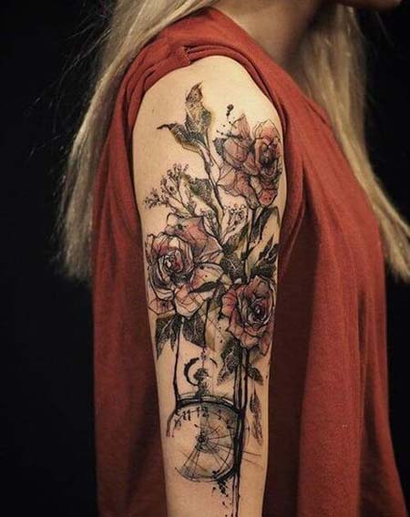 Tatuagens femininas nos bíceps Tatuagens femininas nos bíceps