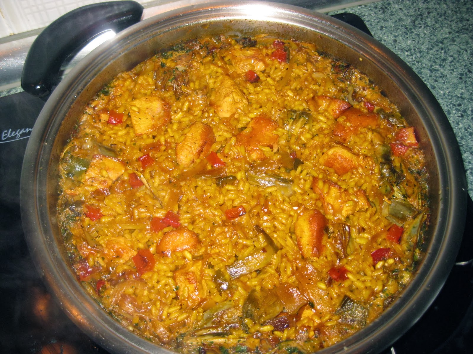 Las recetas de Peepa Paella de pollo y verduras