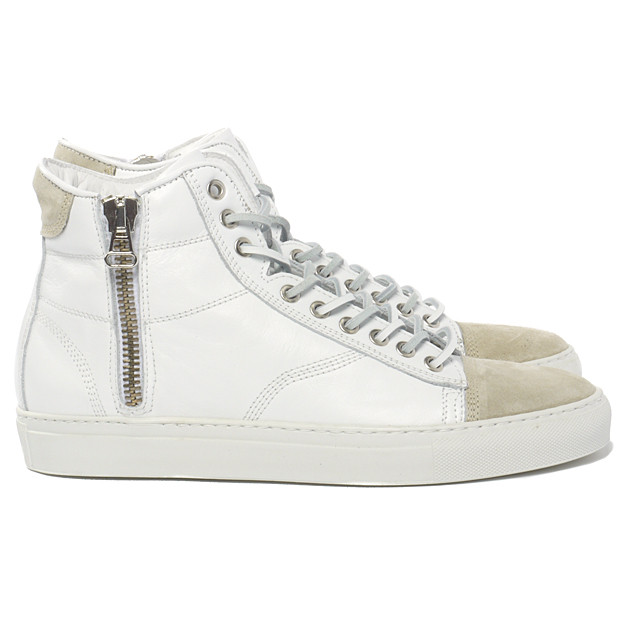 Summer White is Right: Wings + Horns Leather High Top Sneaker | SHOEOGRAPHY