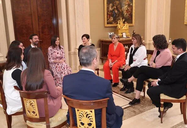 Queen Letizia wore Hugo Boss floral print shirtdress. The TEAF is the acronym for Fetal Alcohol Spectrum Disorder