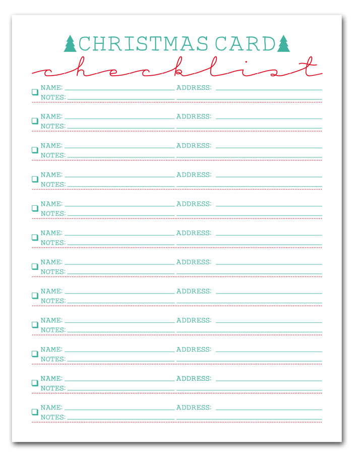 Free Printable Christmas Card List I Should Be Mopping The Floor Free Printable Christmas Card List I Should Be Mopping The Floor