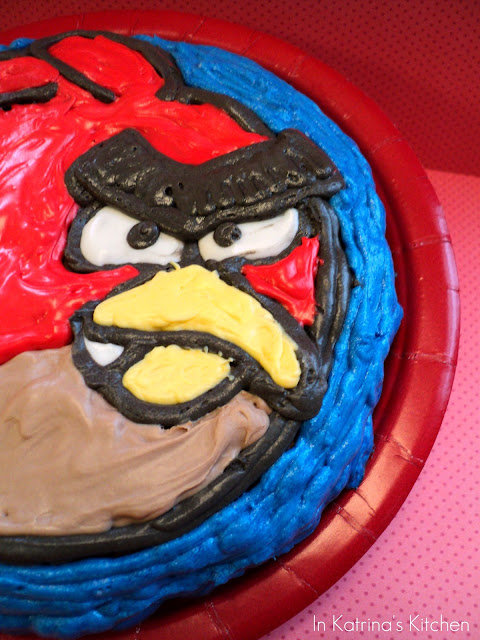 Angry Birds Brownie @KatrinasKitchen