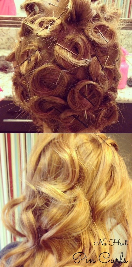 Heatless Curls Using Bobby Pins hair_curling How To Beauty